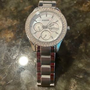 Fossil silver watch
